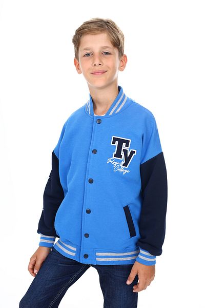 Toontoy Boy's Embroidered College Cardigan