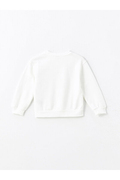 LC Waikiki Χοντρό φούτερ για κορίτσια με λαιμόκοψη LCW