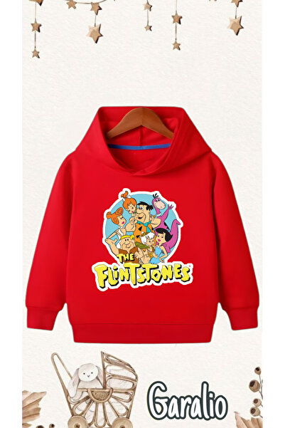 Garalio سويت شيرت بغطاء للرأس مطبوع عليه حجري للأطفال