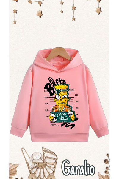 Garalio ΠΑΙΔΙΚΟ ΦΟΥΤΕΡ ΕΛ ΜΠΑΡΤΟ ΣΙΜΠΣΟΝ ΜΕ ΣΤΑΙΡΑ Κ με κουκούλα