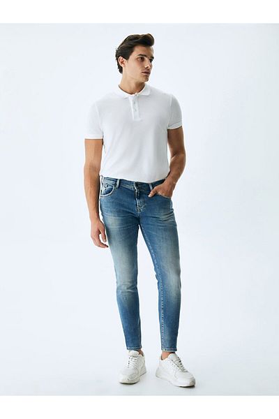 Ltb Pantaloni noi Diego X cu picior îngust cu talie medie