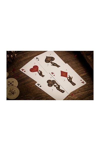 OyuncaklarÜlkesi Twpcc Palmistry - Golden Ivory Premium Playing Card, Limited Edition Collectable Playing Cards