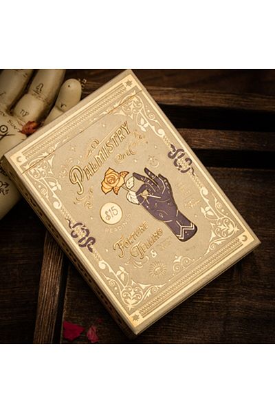 OyuncaklarÜlkesi Twpcc Palmistry - Golden Ivory Premium Playing Card, Limited Edition Collectable Playing Cards