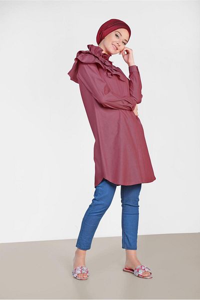 Alvina Coat Detail Cotton Tunic 4399