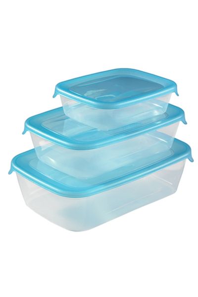 CURVER ,Food Storage,Fresh&Go,Set of 3 Pieces,with cover,Sizes (0.5L+1L+2L)