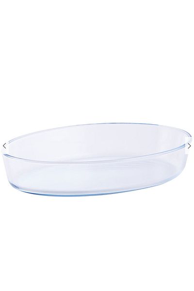 Termisil , Borosilicate Glass Oval Oven Ware, 2L,(Heat-Resistant) Glass, Suitable For All Stove.