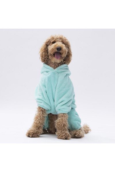 Pawstar Mint Koala Medium and Large Breed Plush Jumpsuit Dog Jumpsuit Dog Outfit Cat Outfit
