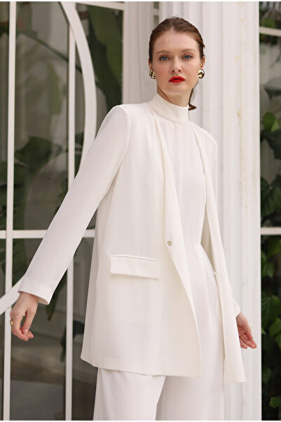 HEQA Екрю комбінезон і піджак