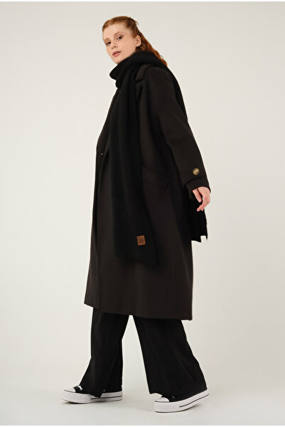 HEQA Kolu Apolet Detaylı Kaban Siyah