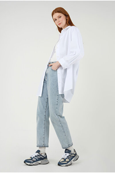 HEQA Poplin Gömlek Kısa Beyaz