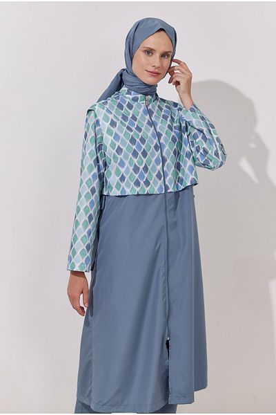 HEQA Blue Patterned Swimming Set