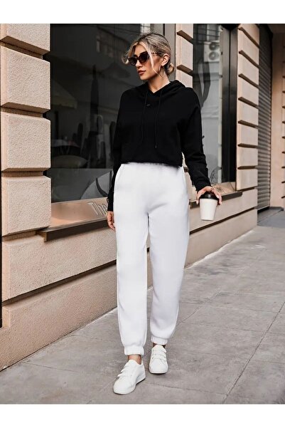 Avones Πλεκτό Jogger Sweatpants με τρεις κλωστές - Ελαστική μέση και πόδια