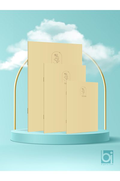 Bi bigelio Yellow Set of 3 - Bi Note Wire Stitched Notepad
