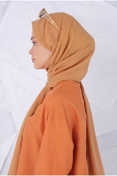 HEQA شال قطن السلمون الخفيف