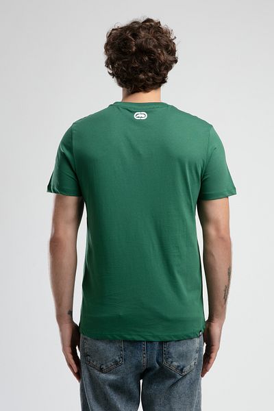 ECKO UNLTD Corinth Green Crew Neck Printed Standard Fit Men's Tshirt