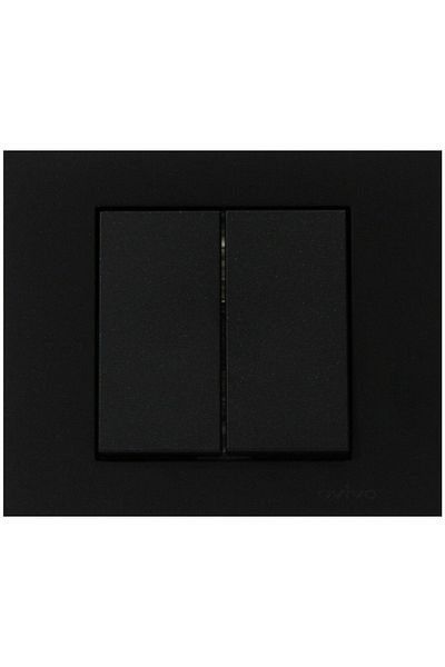 Tenda 10 Pieces Ovivo Grano Black Commitator - Dual Switch Frame Included