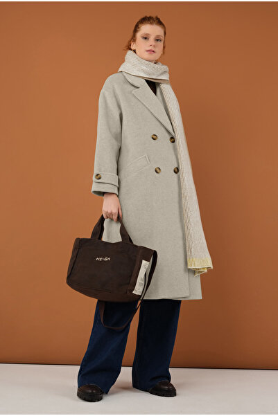 HEQA Kolu Apolet Detaylı Kaban Bej