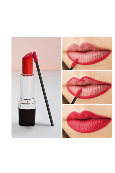 HelloBeautiful 100 Adet Tek Kullanımlık Dudak Fırçası Ruj Aplikatörü Dudak Ap...