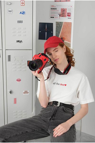 HEQA Tricou All The Love Off-White