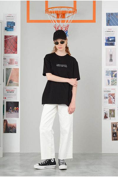 HEQA Tricou negru Always Here