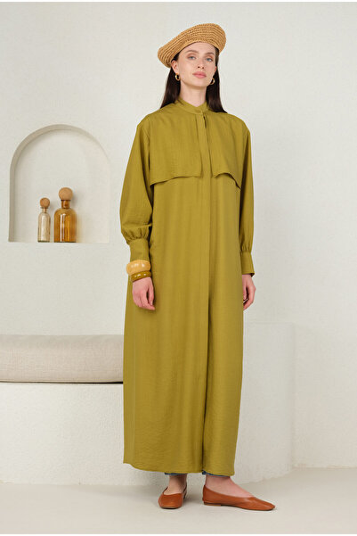 HEQA Rüzgarlıklı Elbise Olive