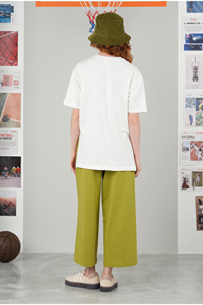 HEQA تي شيرت تنسيق أوف وايت