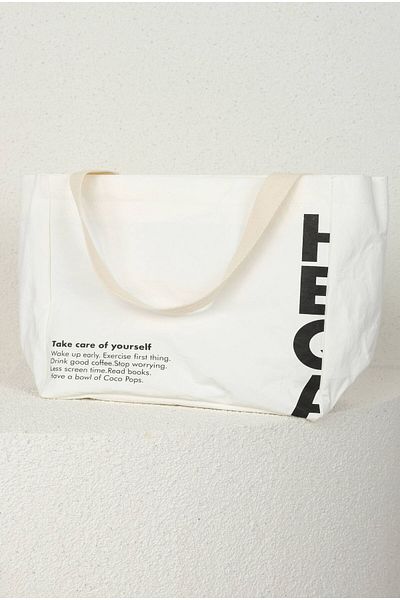 HEQA Geantă albă imprimată - HE-QA