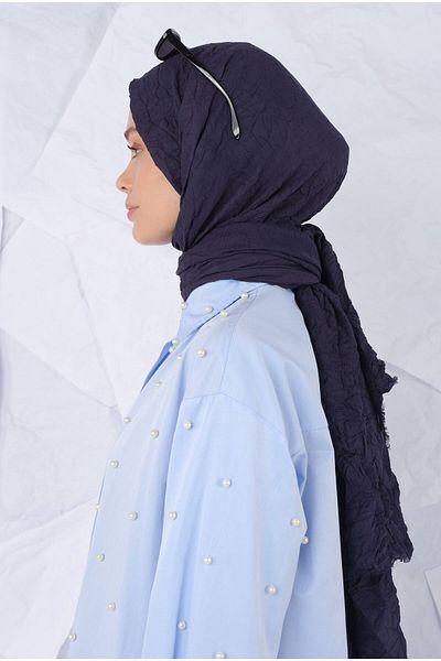 HEQA Navy Blue shawl - Office shoes