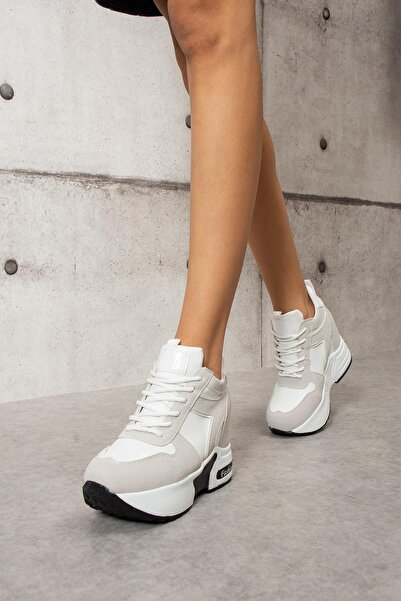 Modanizm Jeni ten beyaz Dolgu Spor Ayakkabı