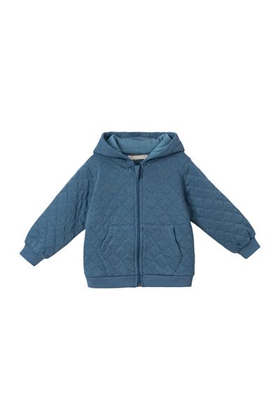 Lolons Quilted Hooded Boy's Cardigan