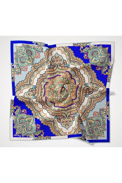 Silk Home eșarfă cu model șal din poliester twill 3210-04