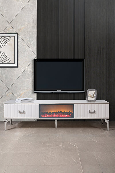 Eymense Angel Şömineli Tv Sehpası