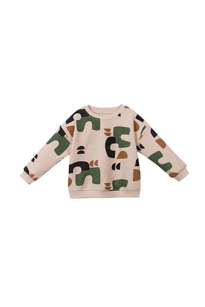 Lolons Geometric Printed Baby Boy Double Set