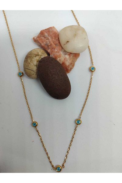 Store 5-Piece Evil Eye Beaded Necklace