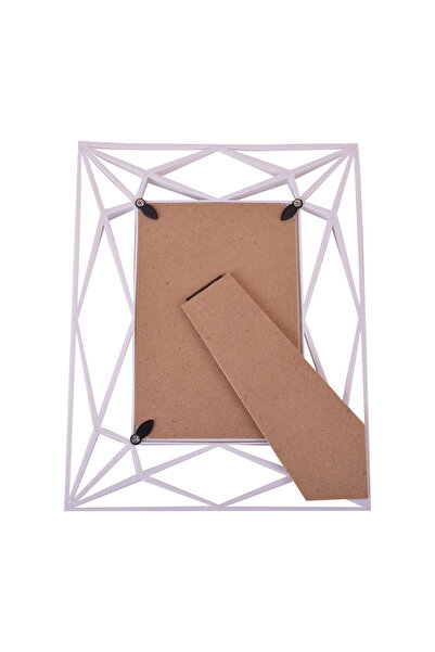 Nobbystar Decorative Prism White Plastic Desktop Frame - 10X15Cm