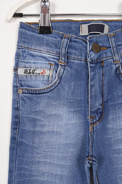 zepkids Pantaloni pentru băieți de culoare albastră Lycra