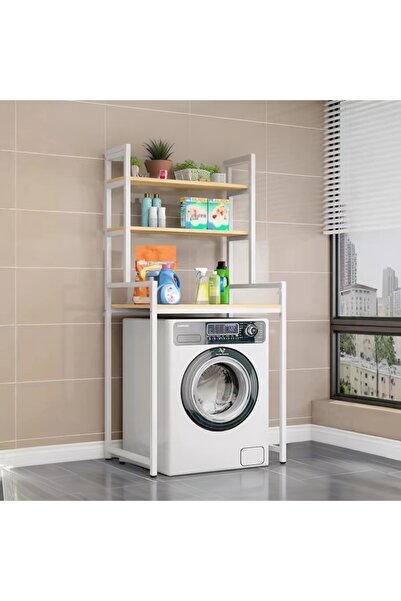 anka design PEEK ÇAMAŞIR MAKİNESİ BÖLMELİ BANYO RAFI