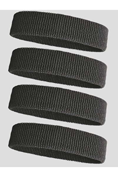 SportyBand 4 Lü Siyah Saç Bandı Bandana, Kafa Bandı, Headband