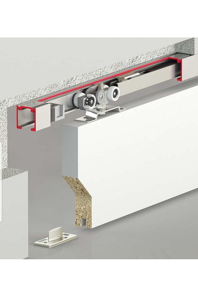 Albatur 9010 Sft-60 kg Double Yone Surme Door System with Flushing - 2.5 Meter Rail
