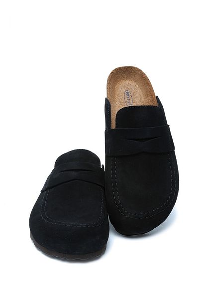 KİFİDİS SOFTSTEP Soft Step Unisex Σουέντ Δερμάτινα Σαμπό Μανιταριών Παντόφλες 36-46