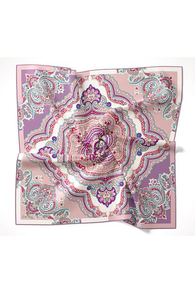 Silk Home Twill Shawl Pattern Scarf 3210-06