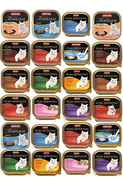 Animonda Vom Feinsten Kedi Yaş Maması Karışık 100gr - 24 Adet