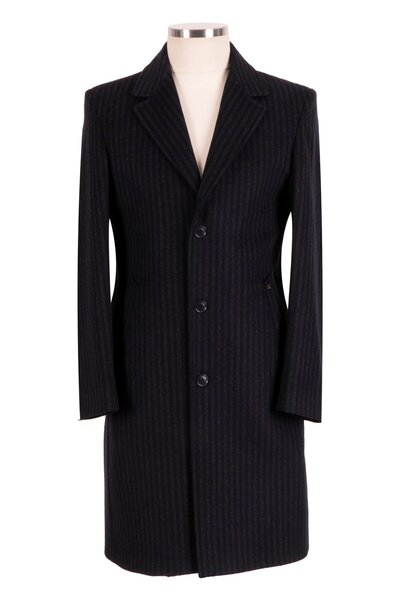 BLU % 100 Kaşmir Slim-fit Palto