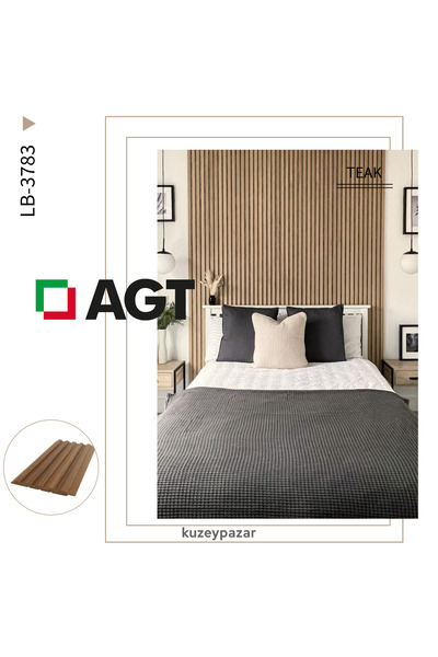 İMBAŞ AGT Duvar Lambri Profili Lb 3783- TEAK