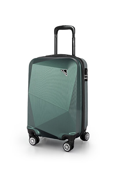 POLO&SKY Elmas Model Haki Renk Kabin Boy Valiz Bavul