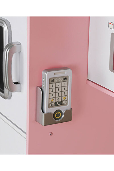 Fab N Funky Playing Home Kitchen Set, Interactive Cooking Pretend Play Set for Kids, Ages 3+ - Pink