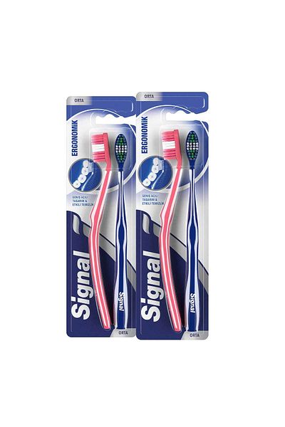 Signal Ergonomic Toothbrush - 1:1 X 2