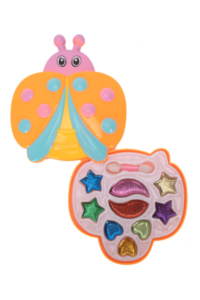 Fab N Funky Seven Star Floating Worm Makeup Set for Girls, Non-Toxic Pretend Play Beauty Kit, Ages 3+