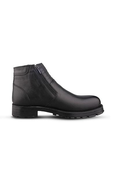M.P. Cizme casual negre cu slip-on pentru bărbați