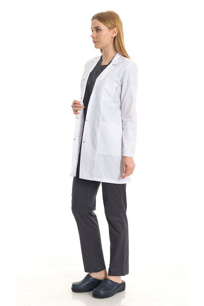 TIPMOD Women's Medium Jacket Collar Doctor Apron